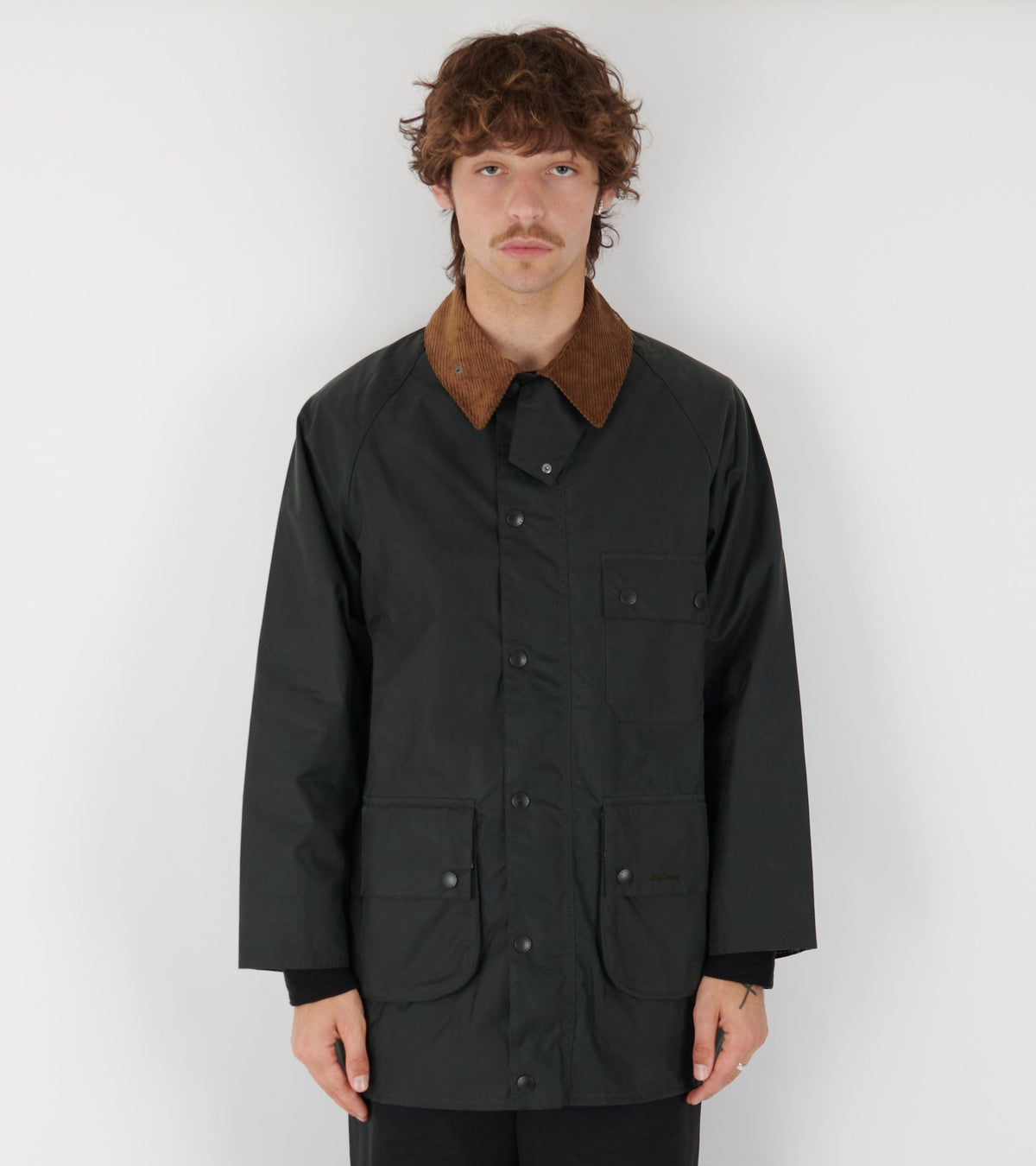 Barbour OS Solway Wax Jacket Sage