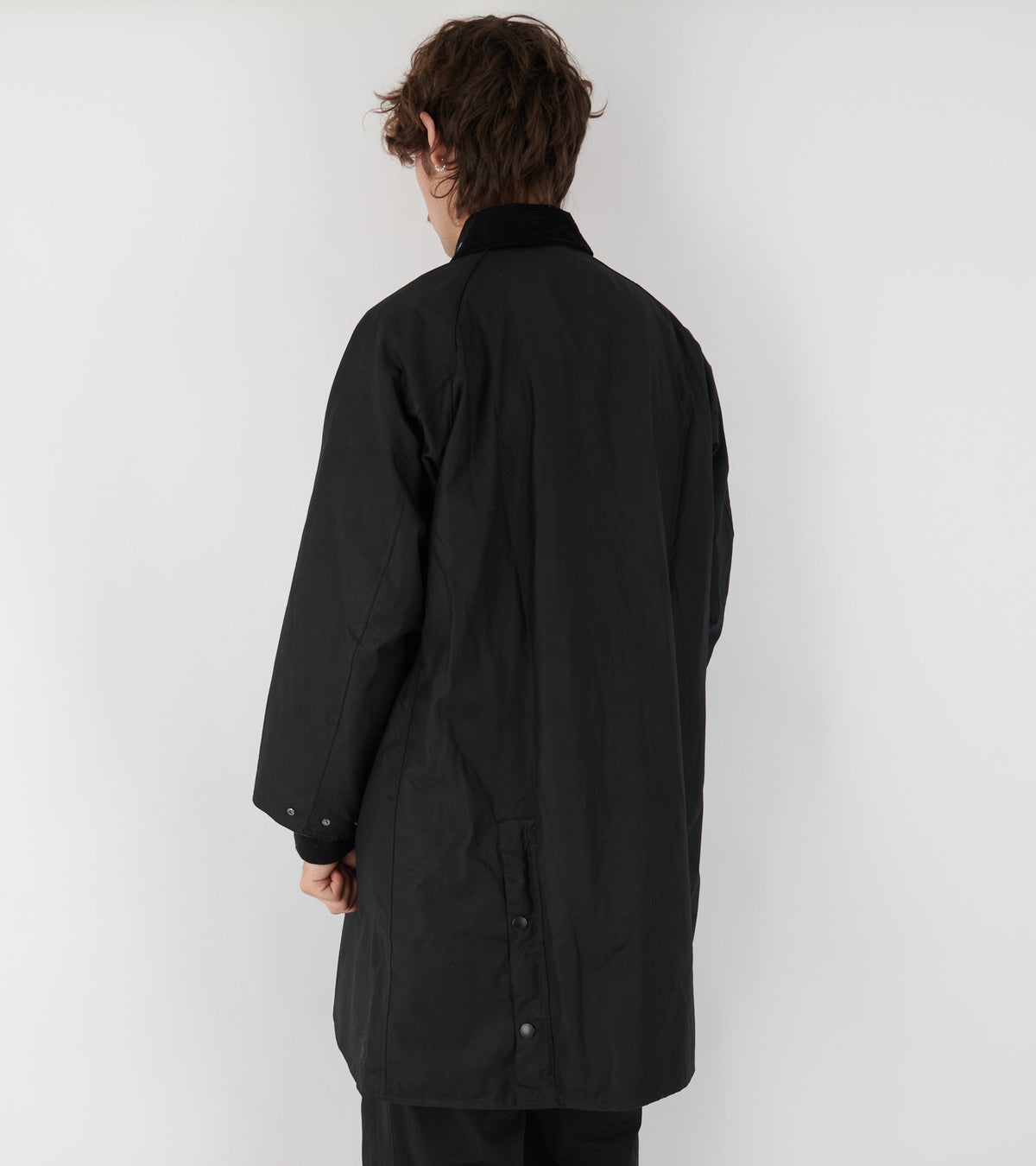 Barbour Modified Exmoor Wax Coat Black