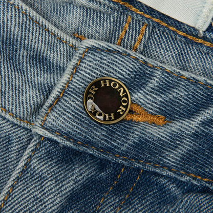 Frayed Edge 11" Denim Bermudas - Indigo