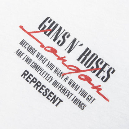 Represent x Guns N' Roses Tour T-Shirt - Flat White