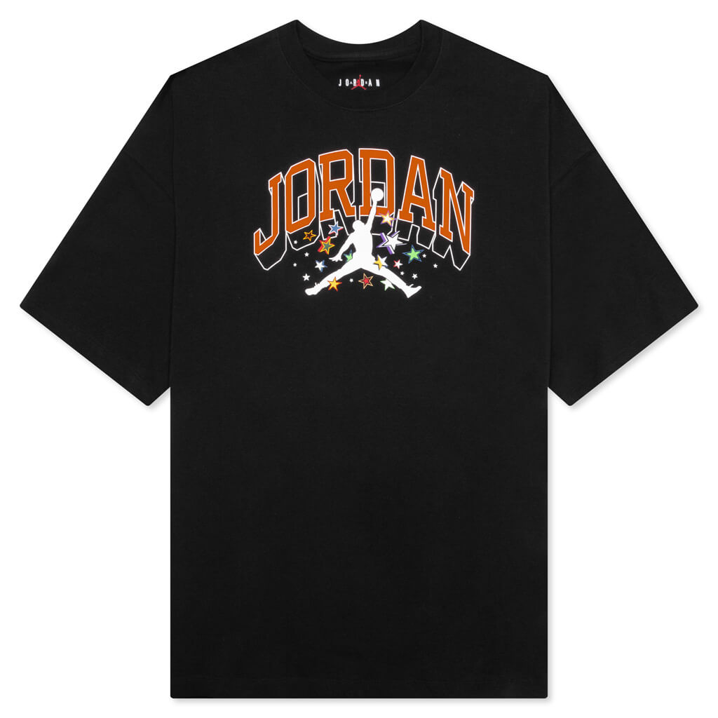 Women's Oversized Flight T-Shirt - Black/Orange/Grey