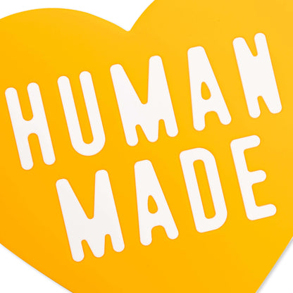 Heart Rubber Coaster - Yellow