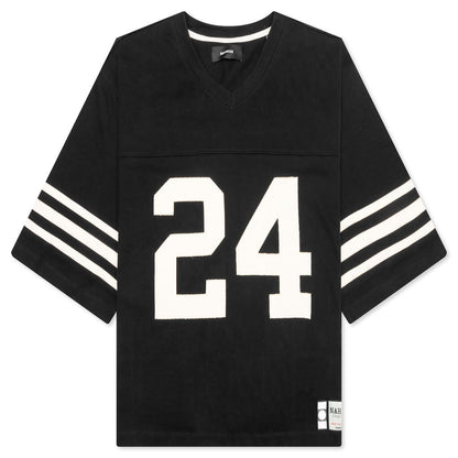 Heavy cotton 24 Football Jersey - Black