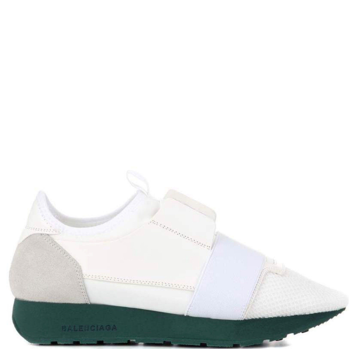 Womens Balenciaga White Race Runner