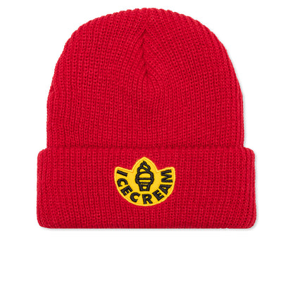 Rubber Knit Hat - Tango Red
