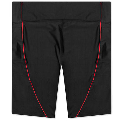 Essential Women's Bike Shorts - Black/University Red