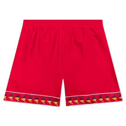222 Banda Calabash Swim Shorts - Red/Dark Yellow/Dark Blue