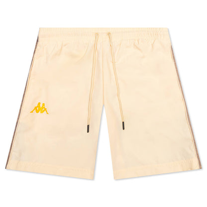 222 Banda Coneyn Swim Shorts - Beige Ecru/Brown