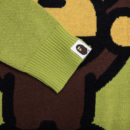 Kid's Big Baby Milo Cotton Knit Sweater - Green