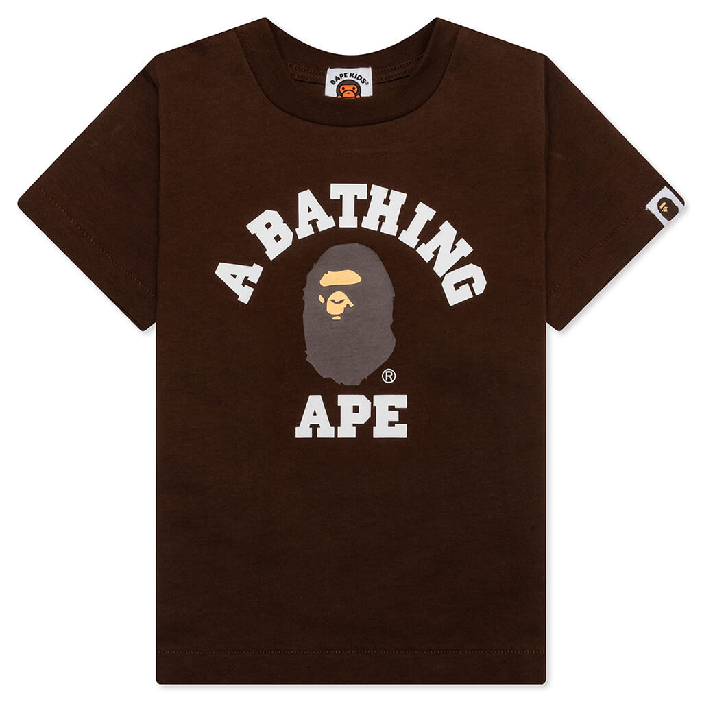 Kid's College Tee - Brown