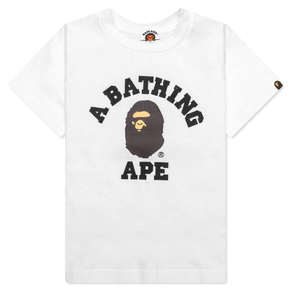 Kid's College Tee - White