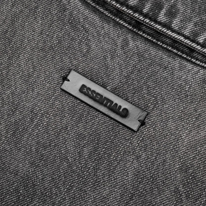 Kid's Denim Trucker Jacket - Vintage Black