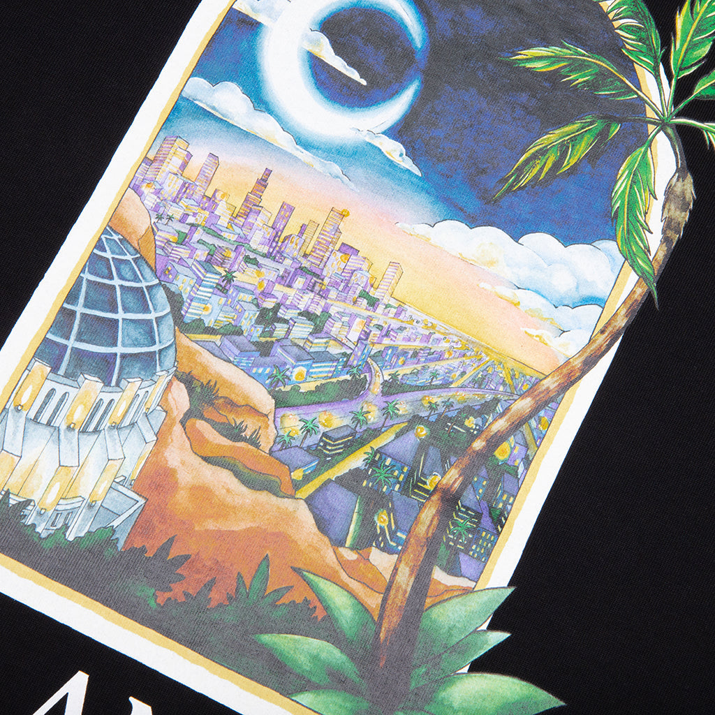 LA Night Printed T-Shirt - Black