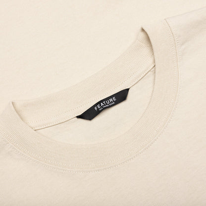 Coastal Tee - Oat Meal/Blue