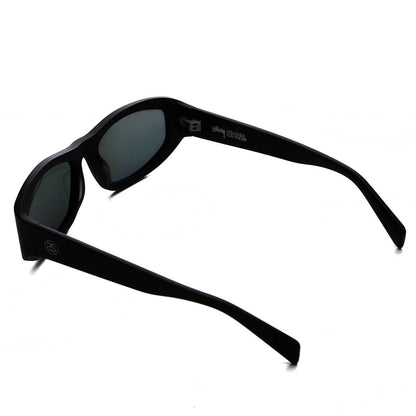 Landon Sunglasses - Matte Black/Green Lens