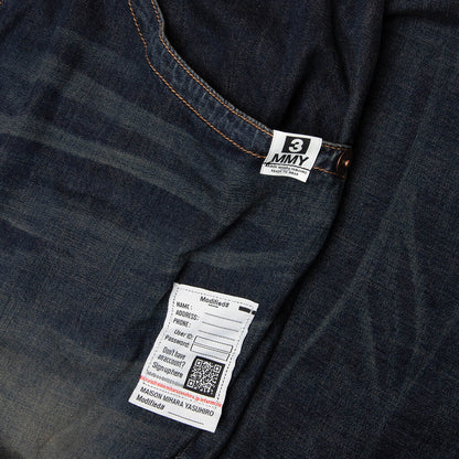 Light Denim Wide Pants- Indigo