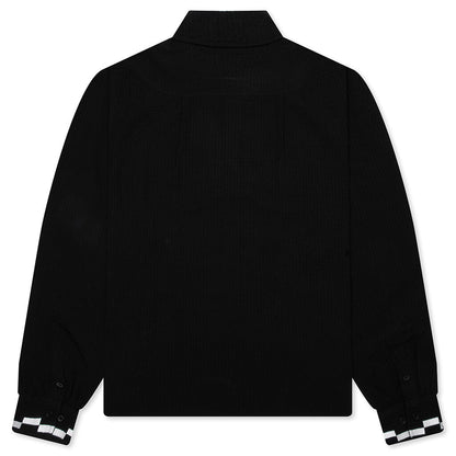 Live Life With Ease Button Up - Black
