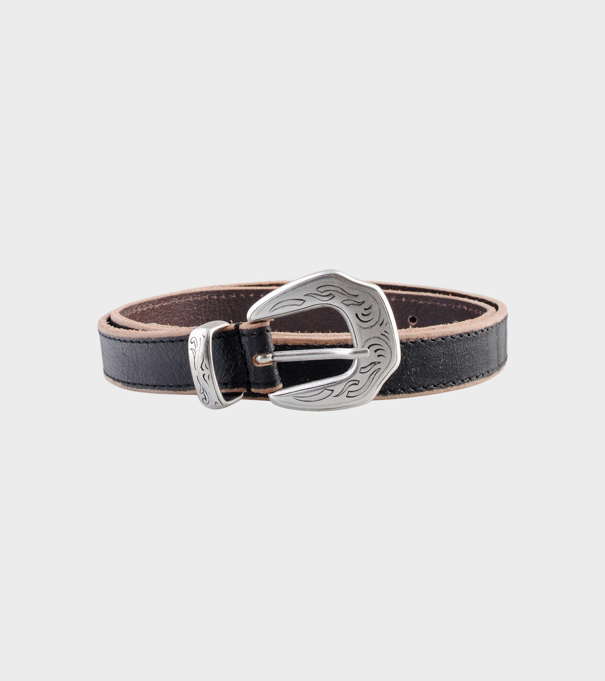 M2438 Cracked Belt Black