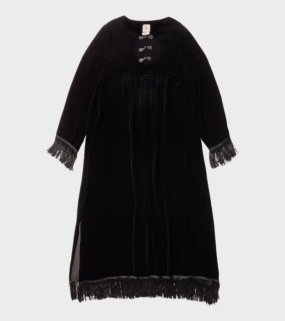 Carmen L/S Long Dress Black