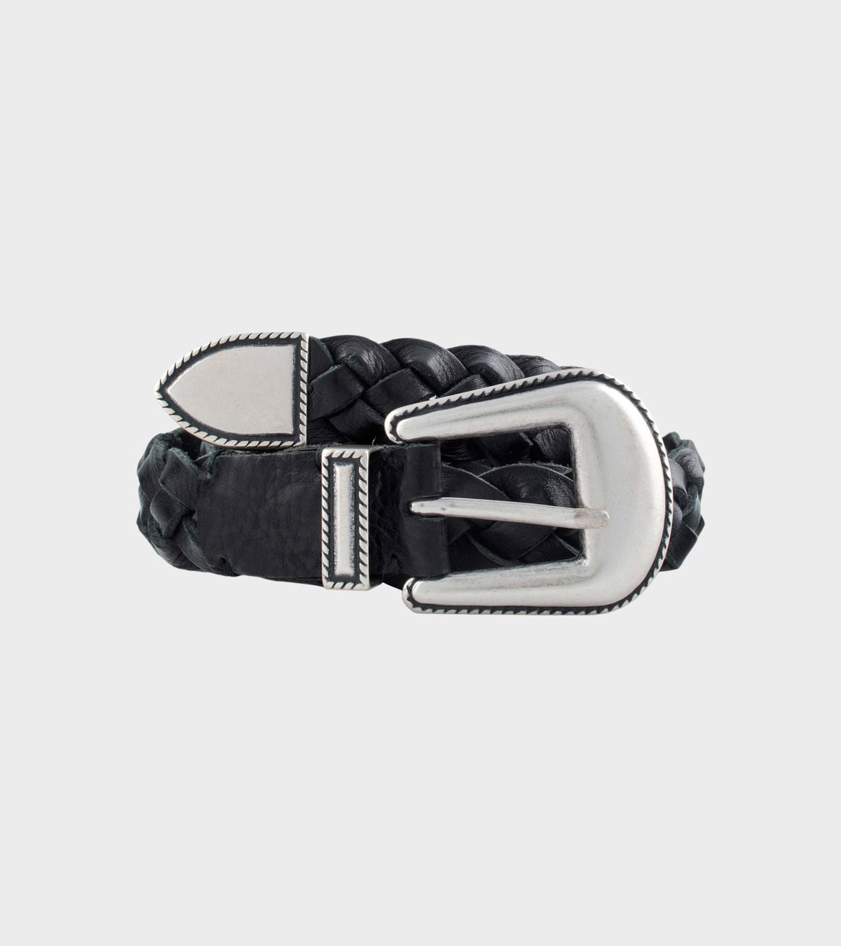 M2423 Braided Belt Black
