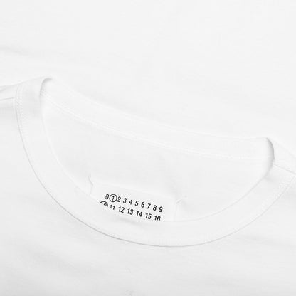 Numeric Logo Mako Cotton T-Shirt - White