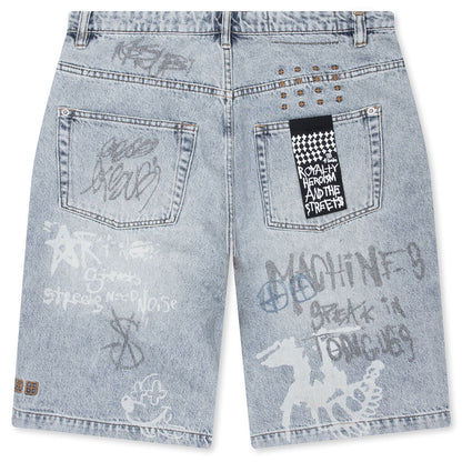 Maxx Short - Rogue Blue Graffiti