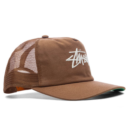 Md Big Stock Mesh Cap - Brown