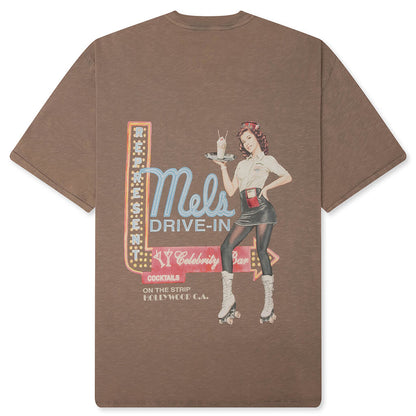 Represent x Mel's Diner T-Shirt - Dusty Brown