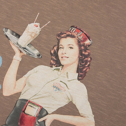 Represent x Mel's Diner T-Shirt - Dusty Brown