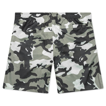 Mesh Basic Shorts - Snow Camo