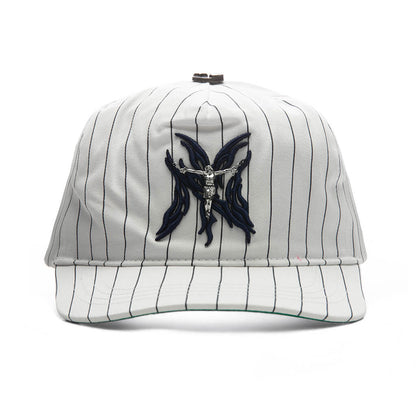 NY Flame Snapback - White