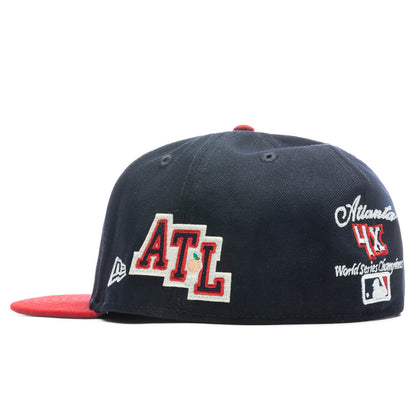 Letterman 59FIFTY Fitted - Atlanta Braves