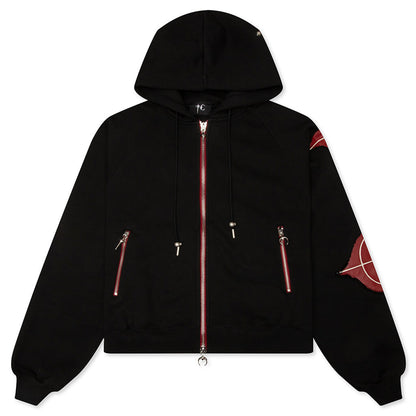 New Rock Zip-Up Hoodie - Black