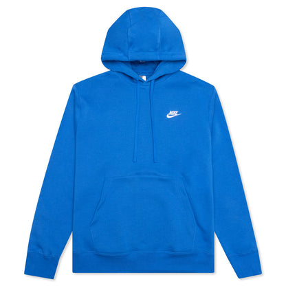 Sportswear Club Fleece Pullover Hoodie - Signal Blue/White