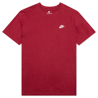 Sportswear Club T-Shirt - Pomegranate/White