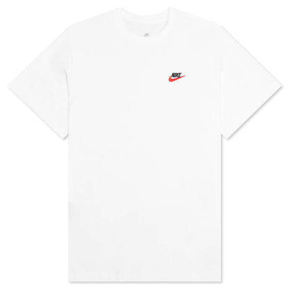 Sportswear Club T-Shirt - White/Black/University Red