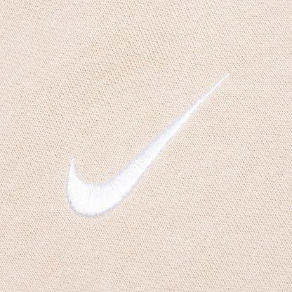 Sportswear Collection Essentials Women's Oversized Fleece Crew Sweatshirt - Sanddrift/White