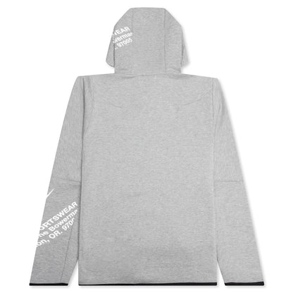 Sportswear Tech Fleece Full Zip Hoodie - Dark Grey Heather/White