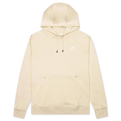 Sportswear Women’s Essential Fleece Pullover Hoodie - Rattan/White