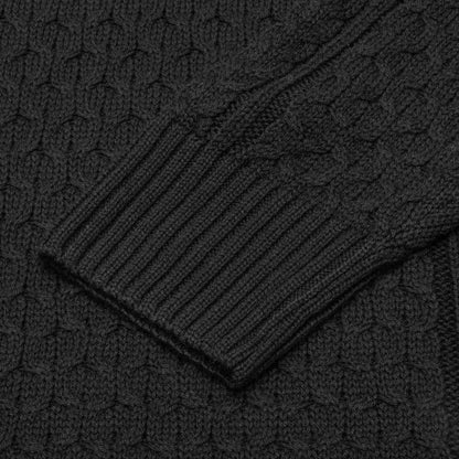 Nike Life Cable Knit Turtleneck Sweater - Black