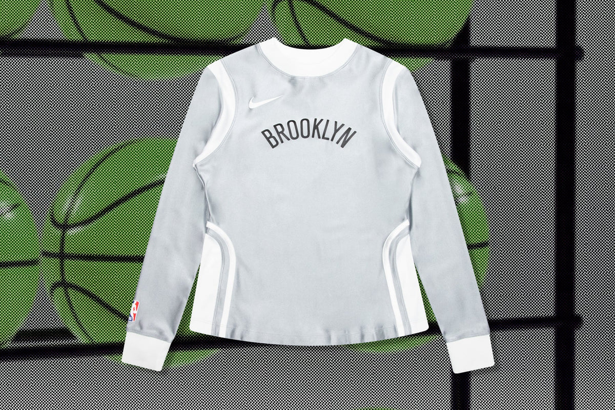 Nike x Ambush Brooklyn Nets Women's L/S Jersey - Light Smoke Grey
