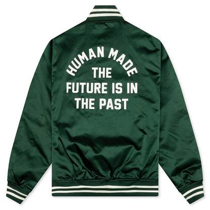Nylon Stadium Jacket - Green