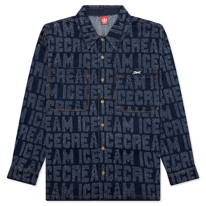 Oversized Echo L/S Shirt - Blue Moon