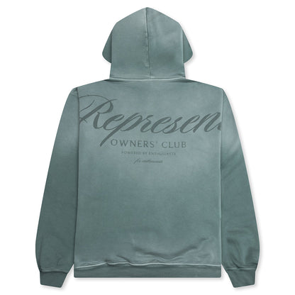 Owners Club Script Hoodie - Vintage Green