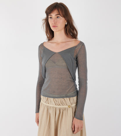 Clyo Long-sleeved Grey