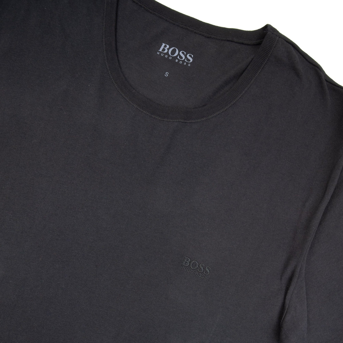 Pre-Loved BOSS Mens Regular Fit Crew Neck Black Small