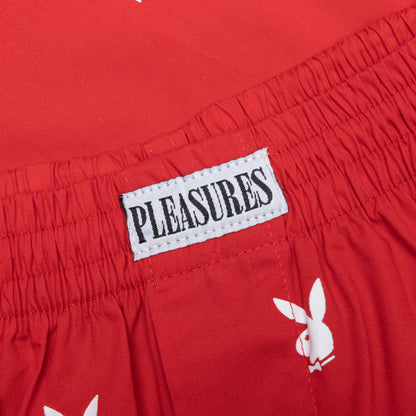 PLEASURES x Playboy Boxer Short - Red