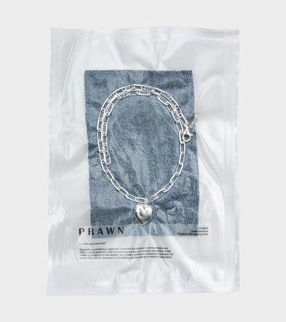 Heart Necklace Silver