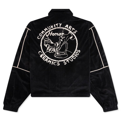 Piping Track Jacket - Black