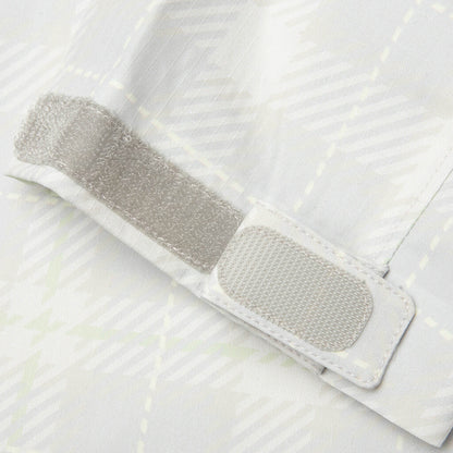 Plaid Windbreaker Jacket - Cream
